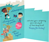 UK Greetings funny son birthday card featuring humorous design, perfect for celebrating your son's special day.