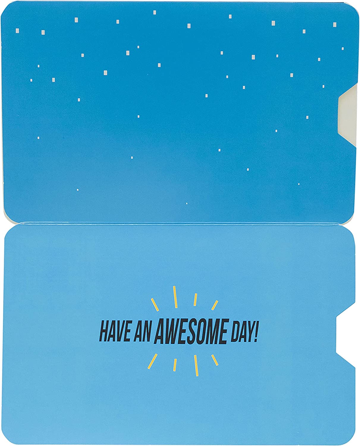 UK Greetings game design open male birthday greeting card with colorful illustrations and playful typography.