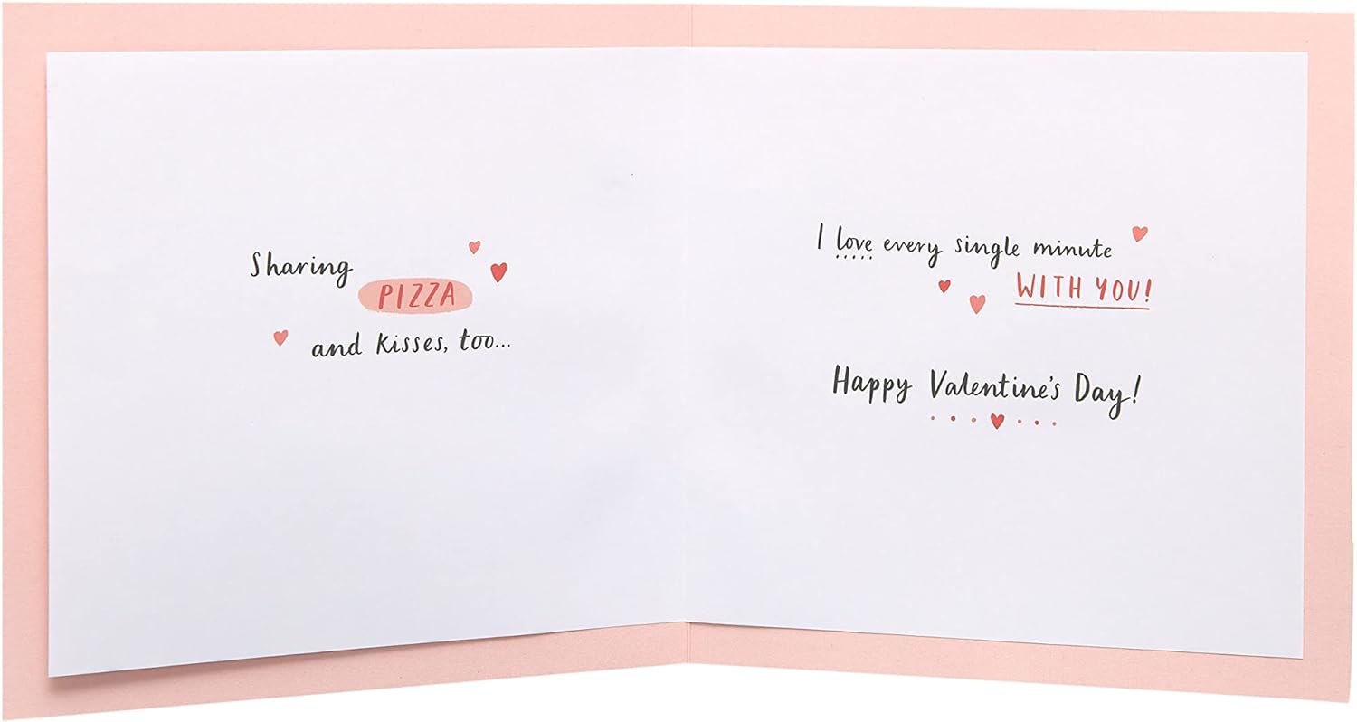 UK Greetings girlfriend Valentine's Day card with envelope featuring a sweet design, perfect for expressing love on special occasions.