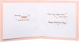 UK Greetings girlfriend Valentine's Day card with envelope featuring a sweet design, perfect for expressing love on special occasions.
