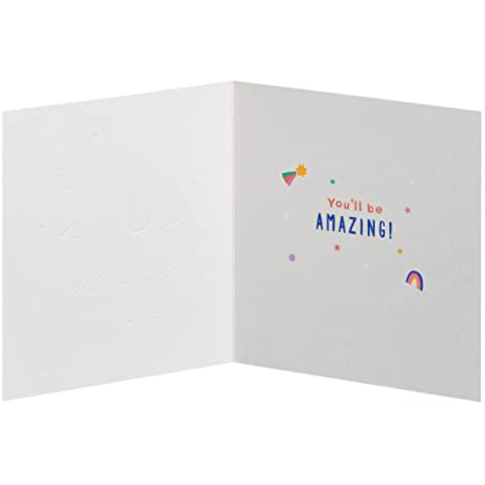 UK Greetings Good Luck Exams greeting card with encouraging message, suitable for students preparing for exams.