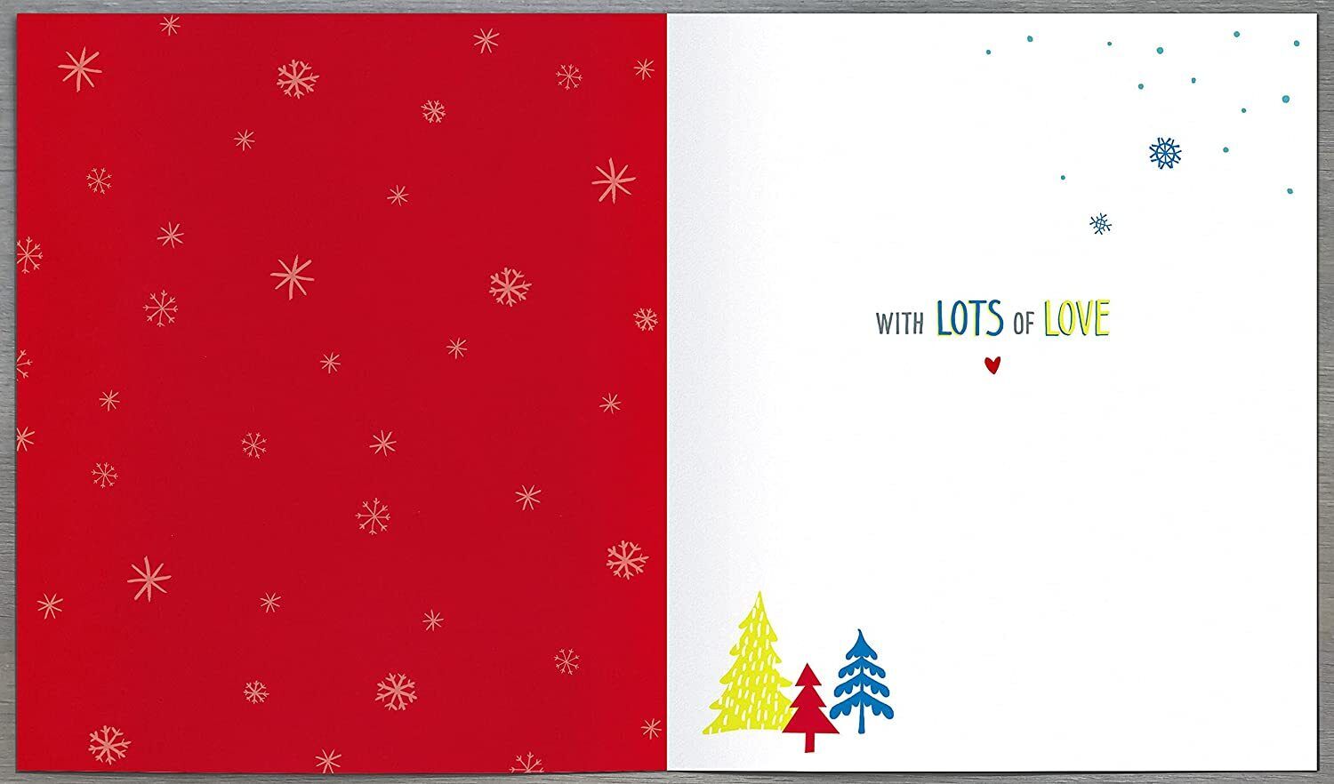 UK Greetings Grandma & Grandad Christmas Card featuring festive holiday design and heartfelt message for grandparents.