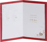 UK Greetings Grandma Rabbits Christmas Card featuring festive rabbit illustration, perfect for holiday greeting cards.
