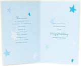 UK Greetings Grandson 21st Birthday Card featuring colorful design and heartfelt message for celebrating a grandson's milestone birthday.