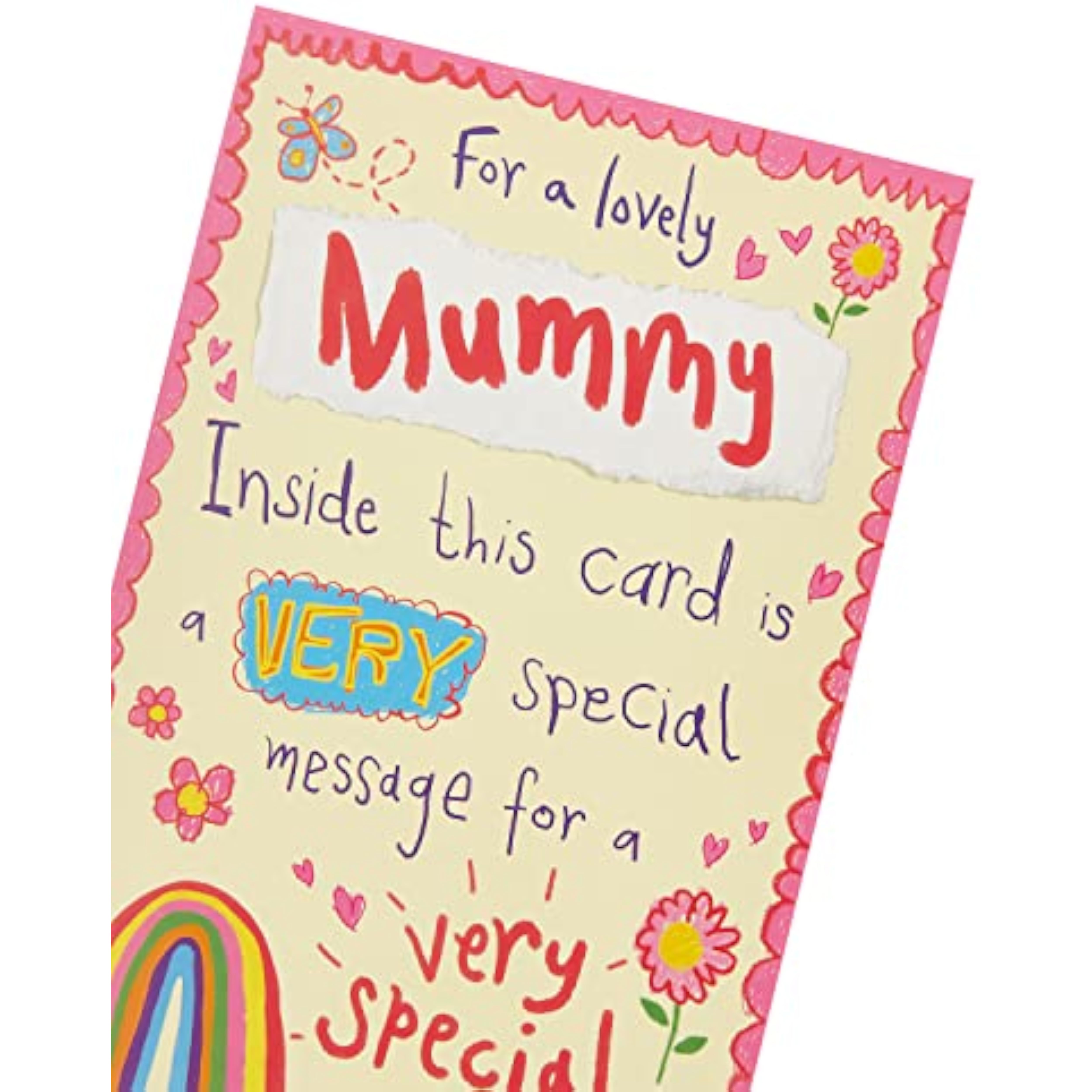 UK Greetings Groovy Design Mummy birthday card featuring colorful, fun artwork for celebrating a special occasion.