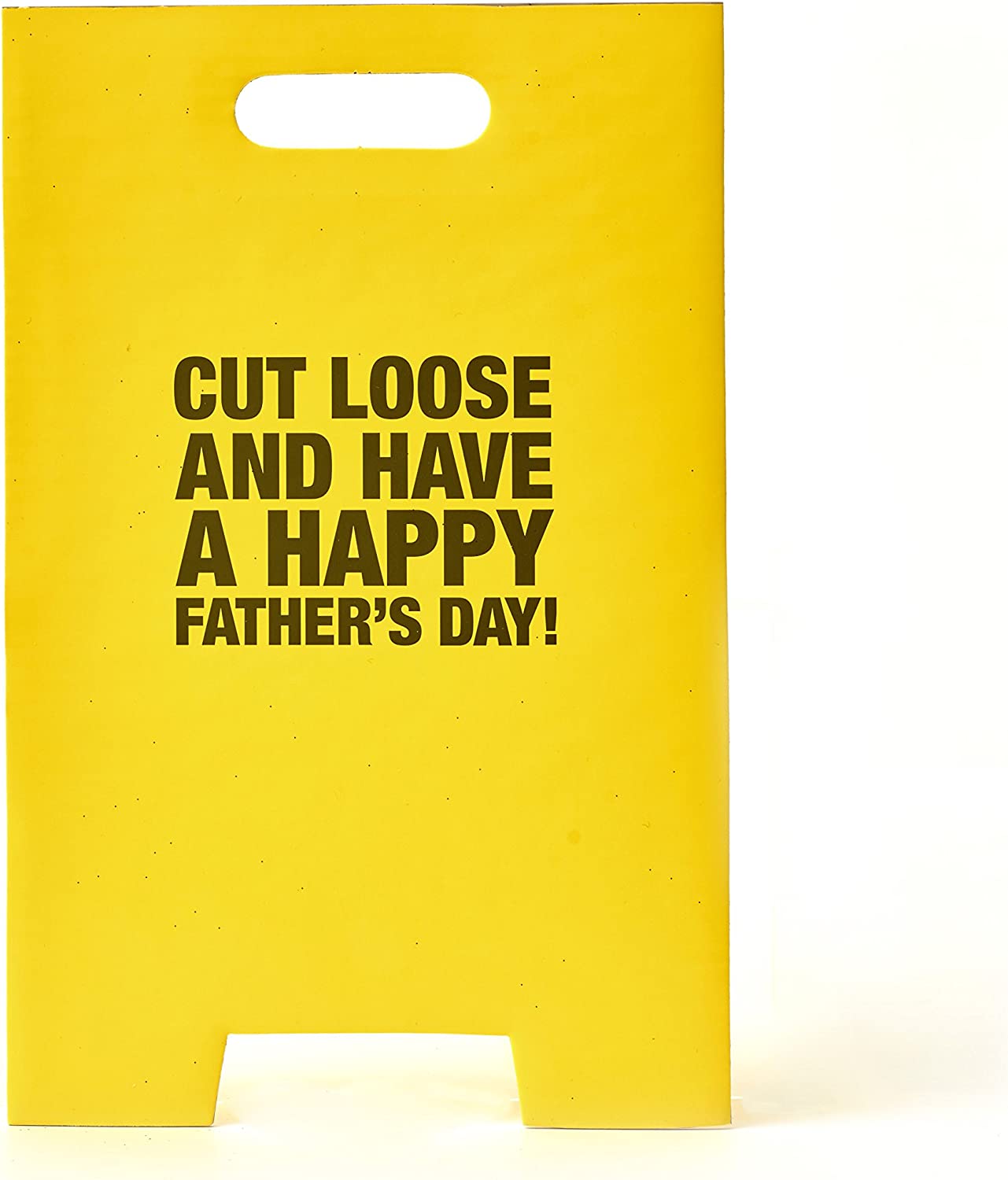 UK Greetings Hanson White Father's Day Card featuring a humorous joke design, measuring 6 inches, with colorful graphics.