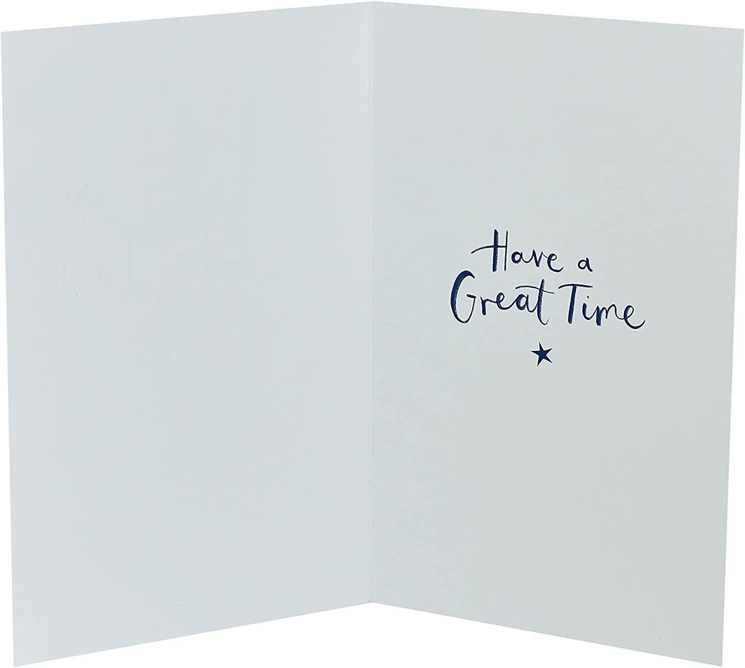 UK Greetings Happy 40th Celebration Birthday Card, a colorful greeting card with festive 40th birthday design and cheerful message.