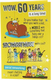 UK Greetings Happy 60th Birthday Card with cheeky and humorous design, featuring colorful illustrations for special celebration.
