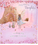 UK Greetings Happy Birthday Daughter Card featuring a Spellbound Fairy design, perfect for celebrating special occasions.