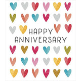 UK Greetings Heart Anniversary Card featuring a romantic design, perfect for celebrating love and special milestones.