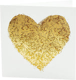 UK Greetings Heart Blank Valentine's Day Card featuring a simple, elegant heart design on the front for special messages.