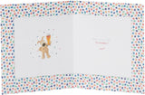 UK Greetings birthday greeting card for brother-in-law age 55, featuring integrated design and festive imagery.