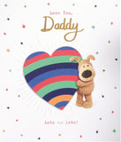 UK Greetings birthday greeting card for dad with integrated design, celebrating his 55th birthday.