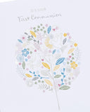 UK Greetings Communion greeting card with integrated design, suitable for religious celebrations and special occasions.