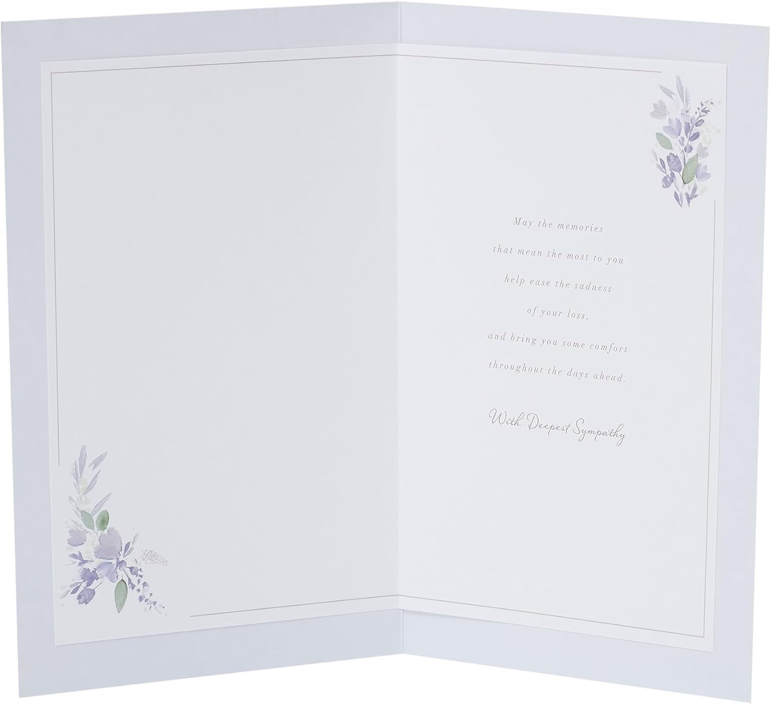 UK Greetings sympathy greeting card for loss of wife, featuring heartfelt design, ideal for expressing condolences.