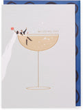 UK Greetings wedding greeting card featuring integrated design, ideal for celebrating marriage with elegant and heartfelt messages.