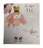 UK Greetings It's Your Debs Night greeting card showing elegant design and festive lettering for special occasion celebrations.