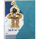 Open UK Greetings Boofle Happy Father's Day card featuring colorful illustrations and heartfelt message for special dad.