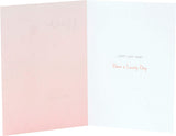 UK Greetings Just for You Niece Cute Nutmeg birthday card featuring colorful floral design and playful lettering.
