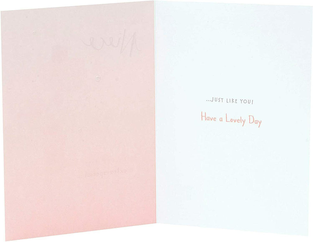 UK Greetings Just for You Niece Nutmeg birthday card featuring cute nutmeg illustration and heartfelt message for special occasions