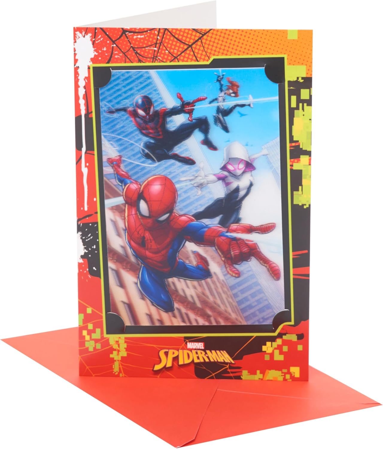 Colorful UK Greetings Kids Birthday Card featuring fun cartoon characters and cheerful design for juvenile birthday celebrations.