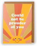 UK Greetings Kindred greeting card featuring heartfelt message and elegant design, perfect for expressing pride and love.