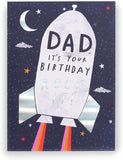 UK Greetings Kindred Dad birthday card featuring a rock design with heartfelt message for a special father's birthday.