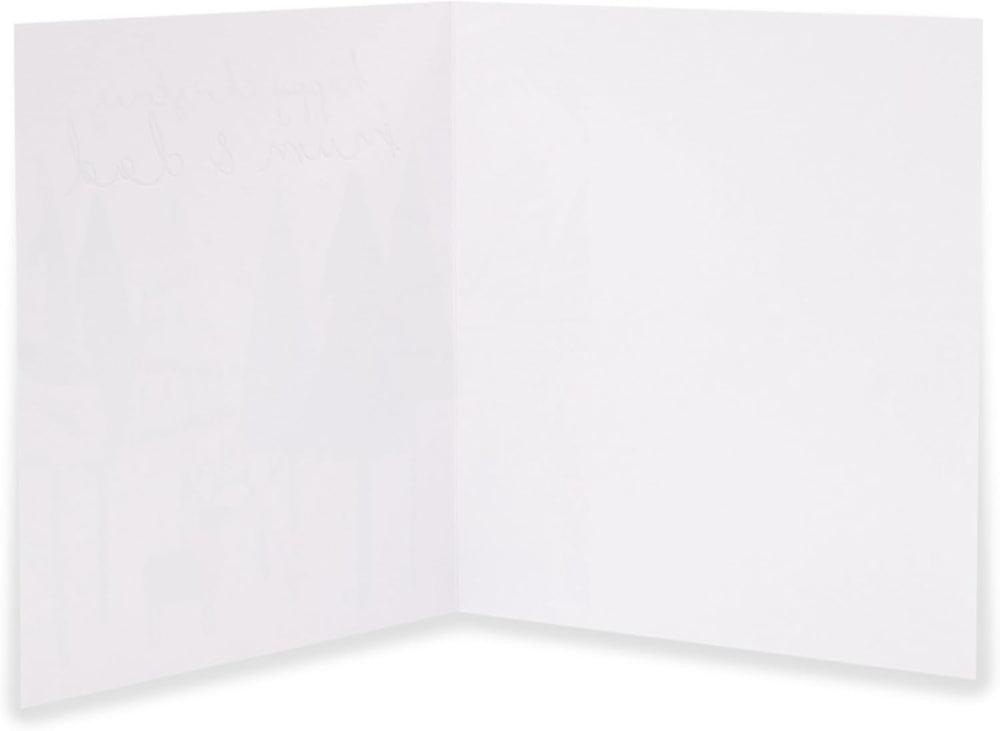 UK Greetings Kindred Happy Christmas Mum & Dad Christmas card, featuring festive design for holiday greeting.