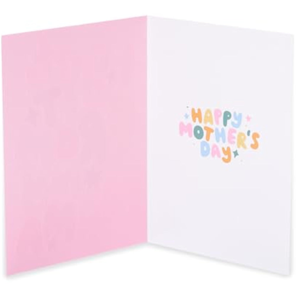 UK Greetings Mother's Day card featuring the "I Got It from My Mama" design with colorful floral accents and heartfelt message.
