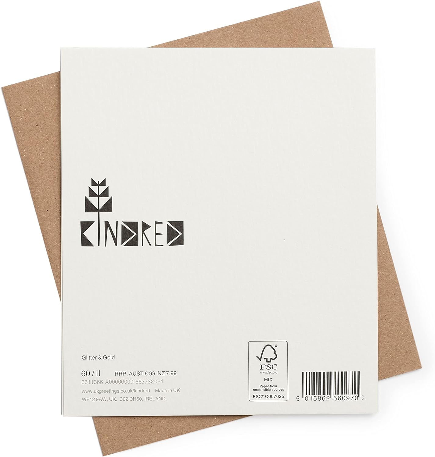 UK Greetings Kindred Love You to the Moon and Back greetings card with celestial-themed design and heartfelt message.