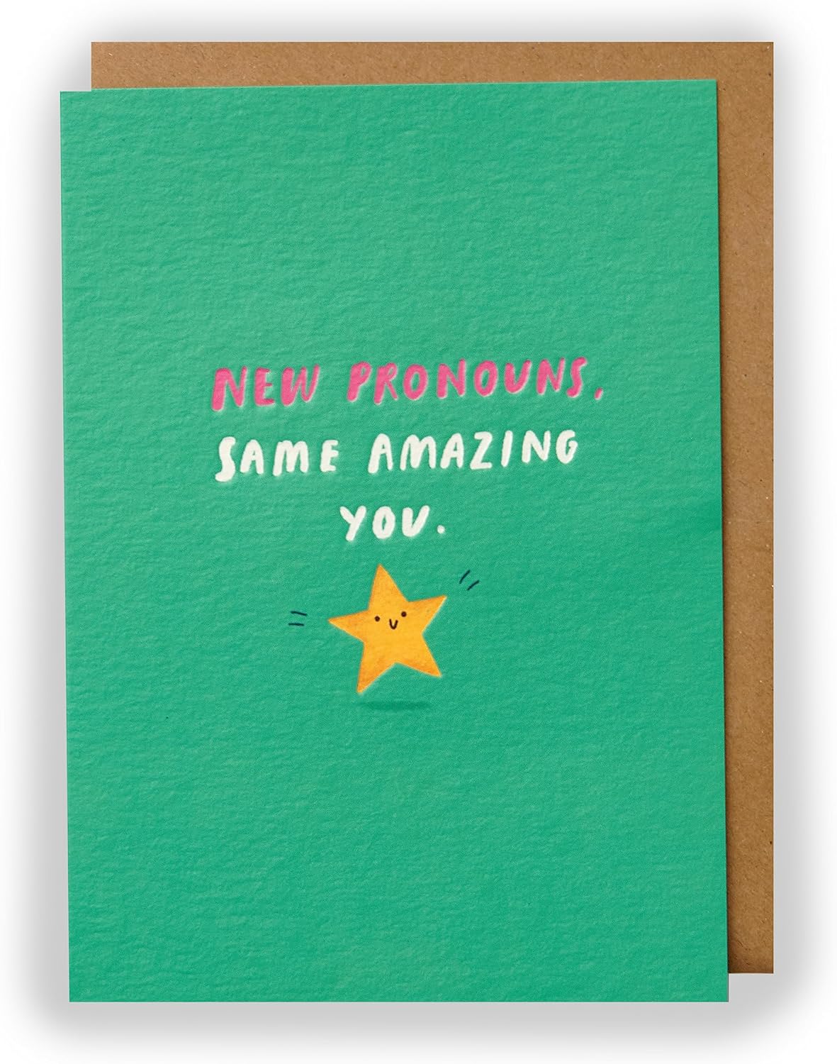 UK Greetings Kindred greeting card with heartfelt message, featuring colorful floral design and elegant lettering.
