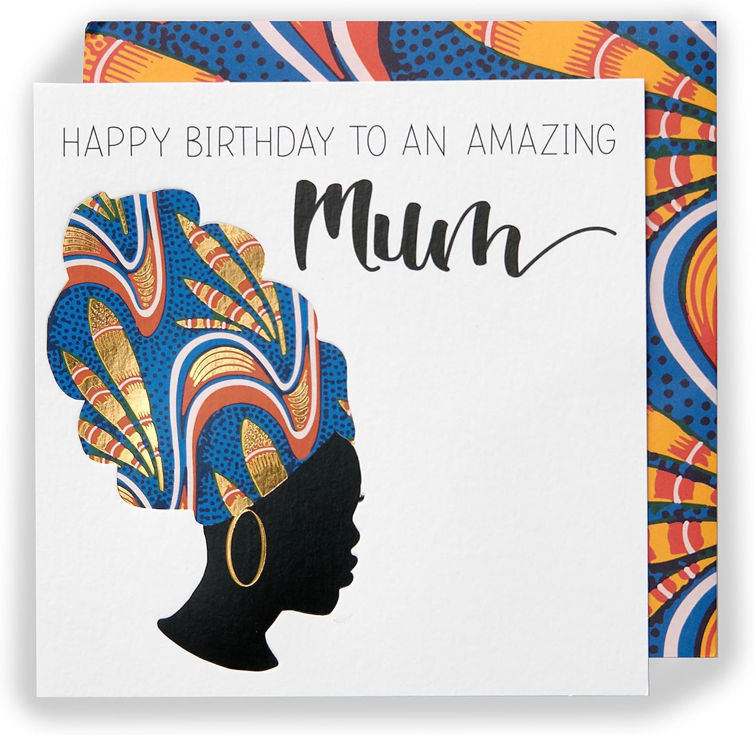 UK Greetings Kindred X Afrotouch birthday card featuring a heartfelt design for moms, perfect for celebrating special occasions.