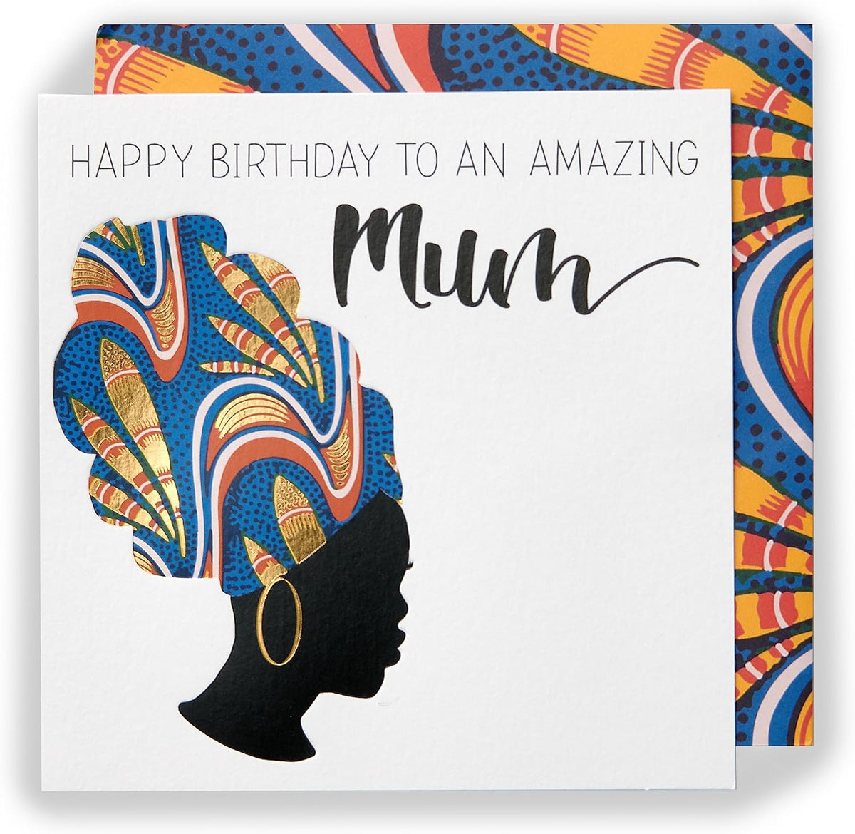 UK Greetings Kindred X Afrotouch birthday card featuring a heartfelt design for moms, perfect for celebrating special occasions.