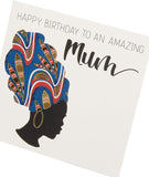 UK Greetings Kindred X Afrotouch birthday card featuring a heartfelt design for celebrating amazing mums.