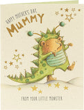 UK Greetings Little Monster Mother's Day Card showing colorful monster illustration and heartfelt message for moms.