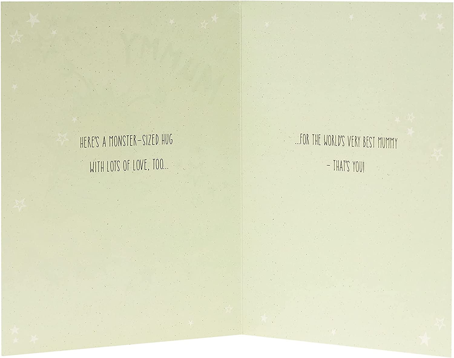 UK Greetings Little Monster Mothers Day Card featuring colorful monster design and heartfelt message for moms.