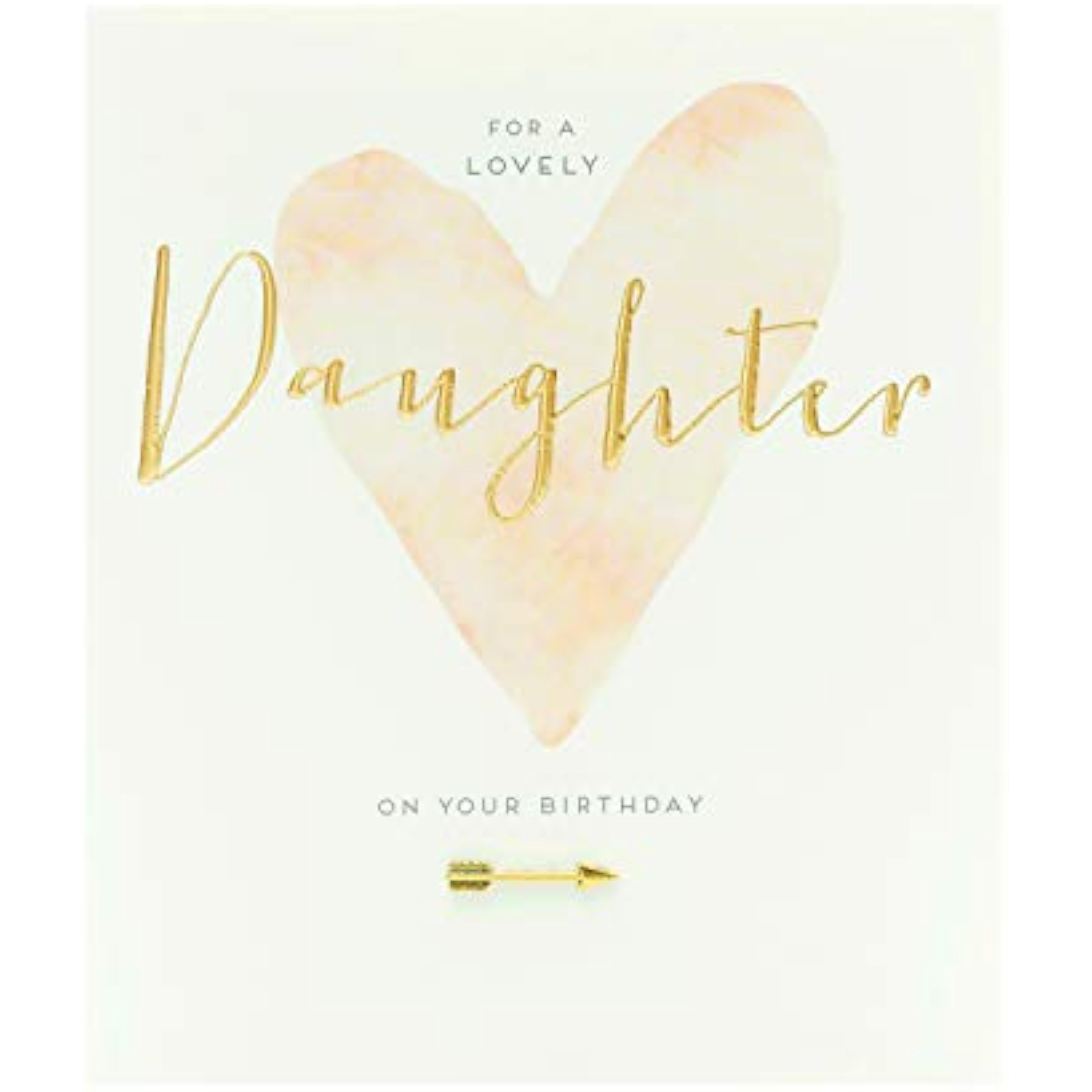 UK Greetings Lovely Daughter birthday card featuring colorful floral design and heartfelt message for celebrating a special daughter.