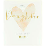 UK Greetings Lovely Daughter birthday card featuring colorful floral design and heartfelt message for celebrating a special daughter.