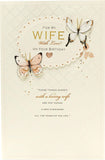 UK Greetings loving wife heartfelt birthday card featuring a heartfelt message and decorative design for special occasions.
