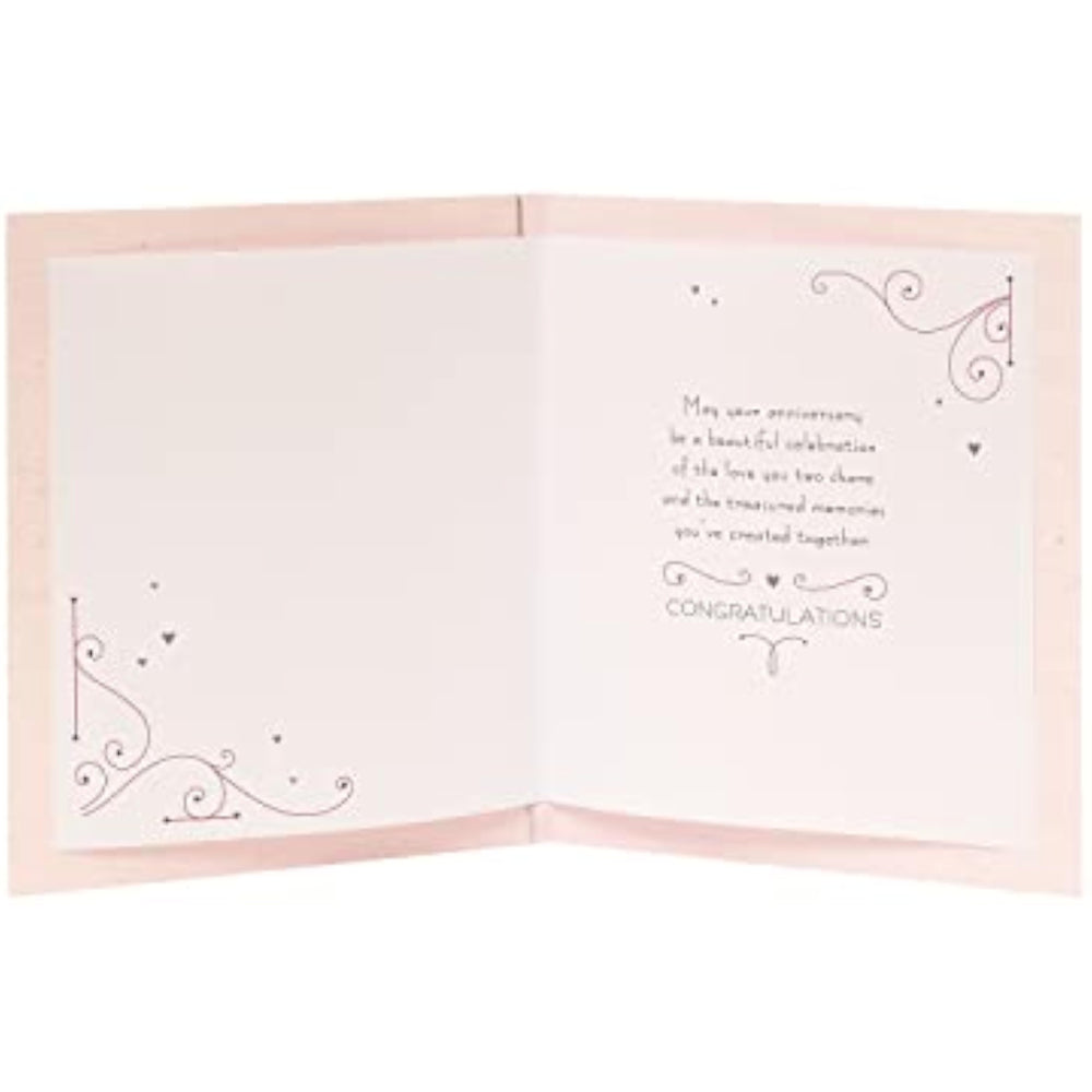 Elegant UK Greetings luxury anniversary greeting card for both of you, featuring a sophisticated and stylish design.