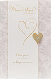 UK Greetings Man I Love birthday card with heartfelt verse, featuring a colorful design and celebratory message.