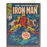UK Greetings Marvel Avengers retro vintage birthday card featuring classic superhero comic design and colorful Marvel Avengers artwork.