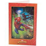 UK Greetings Marvel Spiderman 3D keepsake boy birthday card featuring Spiderman illustration with a vibrant, colorful design.
