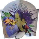 Marvel Spiderman pop-up greeting card for son's birthday by UK Greetings, featuring Spiderman in action on the front.