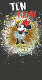 UK Greetings Minnie Mouse Ten Today birthday greeting card with colorful Minnie Mouse design for a child's 10th birthday.