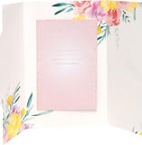 UK Greetings Mother's Day card with envelope featuring a beautiful floral design, perfect for celebrating moms.