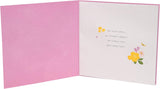 UK Greetings Mother's Day card with envelope, dark blue bold letter design, 210x210mm, perfect for celebrating moms.