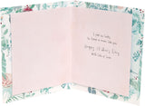 UK Greetings Mother's Day card with envelope featuring a heart and leaves design, measuring 159x184mm.