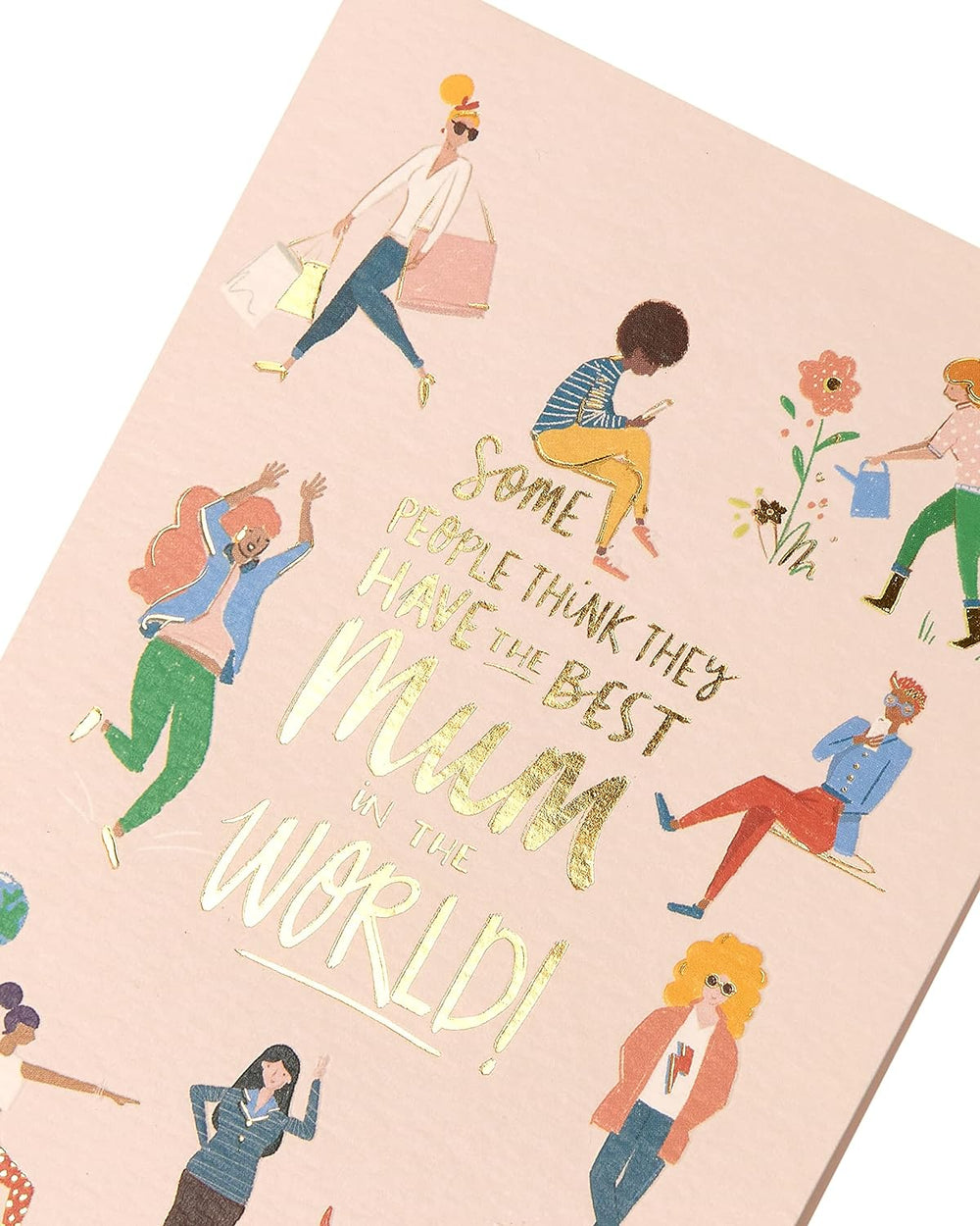 UK Greetings Mother's Day card with envelope featuring a lovely illustration, measures 140x195mm, ideal for celebrating moms.