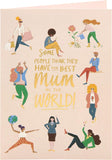 UK Greetings Mother's Day card with envelope, featuring a lovely illustrated design, size 140 x 195mm.